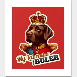 King Queen Labrador Retriever Posters and Art